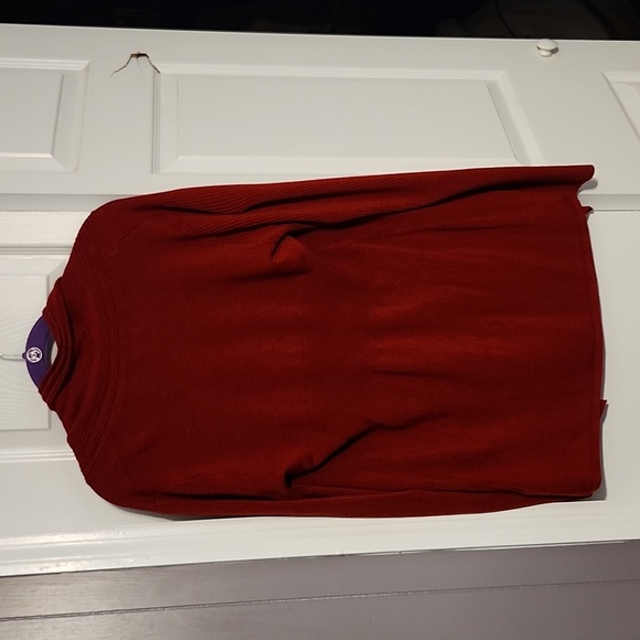 Carolyn Taylor Dark Red Cardigan Sweater Medium - Picture 4 of 4